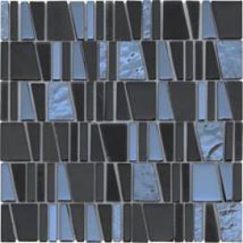 Skleněná mozaika Premium Mosaic černá 30x30 cm lesk MOSCUBEBK, 1ks