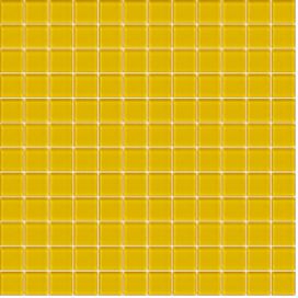 Skleněná mozaika Premium Mosaic žlutá 30x30 cm lesk MOS25YE (bal.1,020 m2)