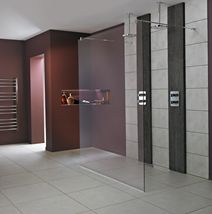 Sprchová zástěna walk-in 100x202 cm Ideal Standard Wetroom chrom lesklý L6224EO - Siko - koupelny - kuchyně