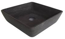 Umyvadlo na desku Triomini Lapis 40x40 cm Blue stone mat bez přepadu LA4010BS - Siko - koupelny - kuchyně
