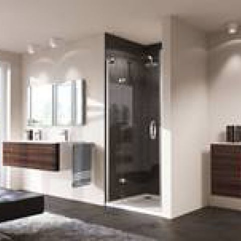 Sprchové dveře Huppe Strike jednokřídlé 100 cm, čiré sklo, chrom profil, levé 430103.092.322 - Siko - koupelny - kuchyně