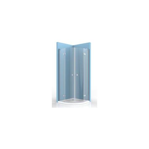 Sprchový kout Anima Stream čtvrtkruh 100 cm, R 550, čiré sklo, chrom profil, univerzální SIKOSTREAMS - Siko - koupelny - kuchyně