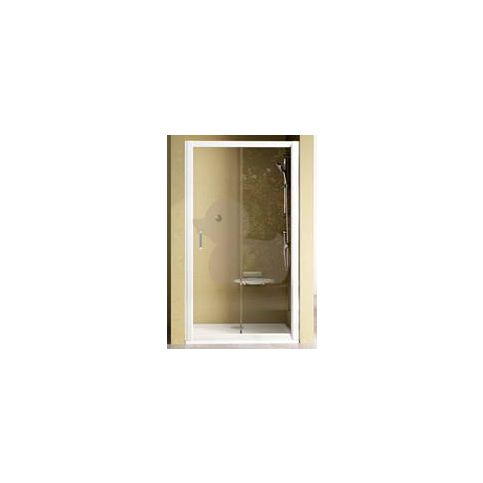 Sprchové dveře Ravak Rapier jednokřídlé 110 cm, čiré sklo, satin profil 0NND0U0PZ1 - Siko - koupelny - kuchyně