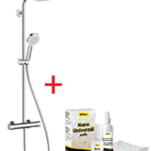 Sprchový systém Hansgrohe s termostatickou baterií, 4 funkce, oblý SIKOBHGSSC - Siko - koupelny - kuchyně