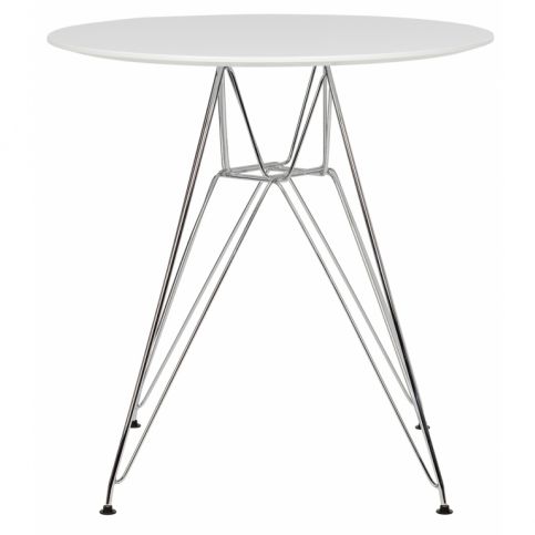 Designový jídelní stůl DSR 80 cm, bílá (RAL 9005)  SXWD-Y80 Culty Gold + - Designovynabytek.cz