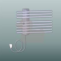 Radiátor elektrický Elvl Liner 39,5x55 cm metalická stříbrná LINERMS - Siko - koupelny - kuchyně