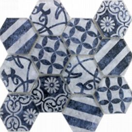 Skleněná mozaika Premium Mosaic azul 26x30 cm mat PATCHWORK73AZ, 1ks