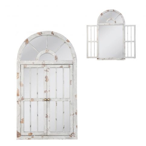 Nástěnné zrcadlo ve vintage stylu / okno - 108*60*3 cm Array - LaHome - vintage dekorace