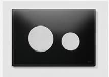 Ovládací tlačítko Tece Loop sklo černá mat 9240655 - Siko - koupelny - kuchyně