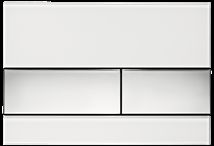 Ovládací tlačítko Tece Square sklo bílá lesk 9240802 - Siko - koupelny - kuchyně