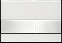 Ovládací tlačítko Tece Square sklo nerez mat 9240801 - Siko - koupelny - kuchyně