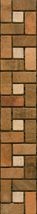 Listela Premium Mosaic Stone oranžová 5x30 cm mat L4STMOSMIX1, 1ks - Siko - koupelny - kuchyně