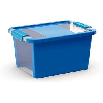Úložný Bi box S, 11 litrů průhledná/modrá barva - 4home.cz