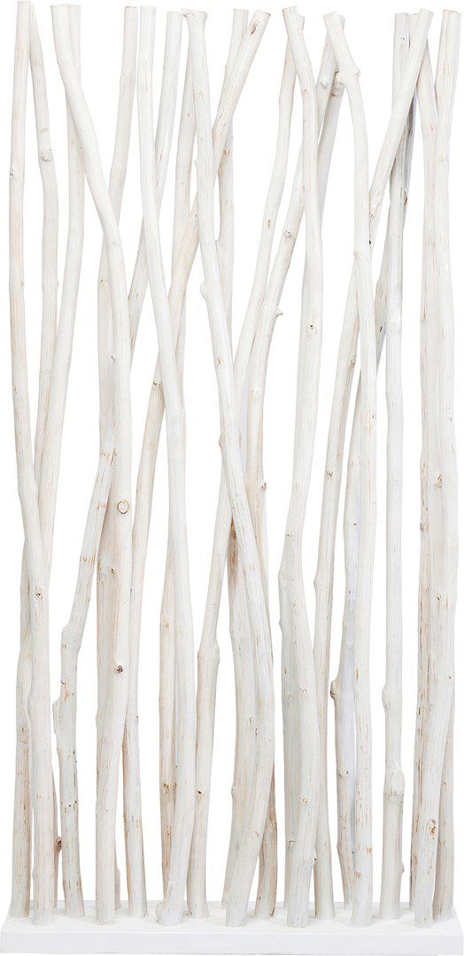 Bílý dřevěný paraván Kare Design Roots - KARE