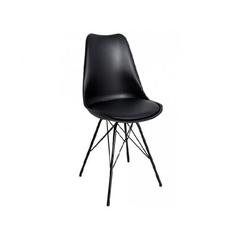 Výprodej Židle LUTON černá-černá - Design4life