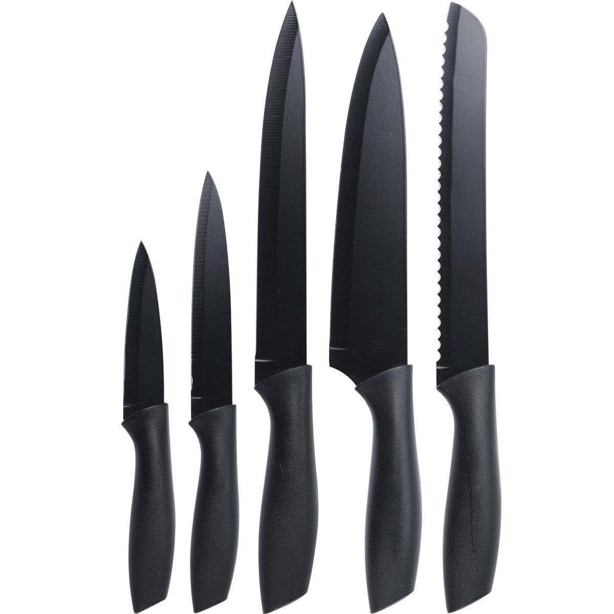 EH Excellent Houseware Černé nože z nerezové oceli 5 ks, sada kuchyňských nožů s unikátním designem - EMAKO.CZ s.r.o.