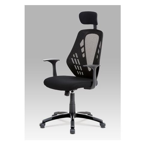 Kancelářská židle, houpací mech., černá, plastový kříž - DEKORHOME.CZ