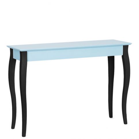 Světle tyrkysový konzolový stolek s černými nohami Ragaba Lilo, šířka 105 cm - Bonami.cz