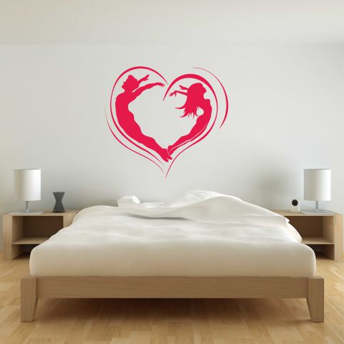 Samolepka na zeď - Srdce (95x87 cm) - PopyDesign - Popydesign