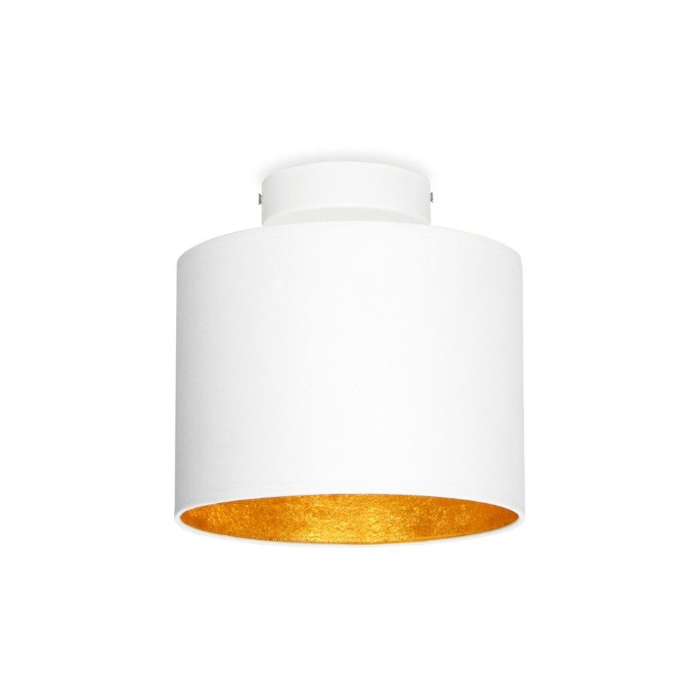 Bílé stropní svítidlo s detailem ve zlaté barvě Sotto Luce MIKA XS, ø 20 cm - Bonami.cz