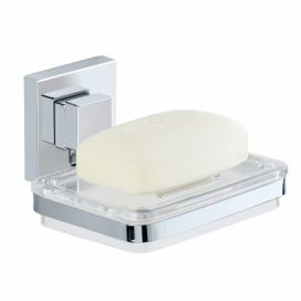 Samodržící miska na mýdlo Wenko Vacuum-Loc, 12 x 12 cm