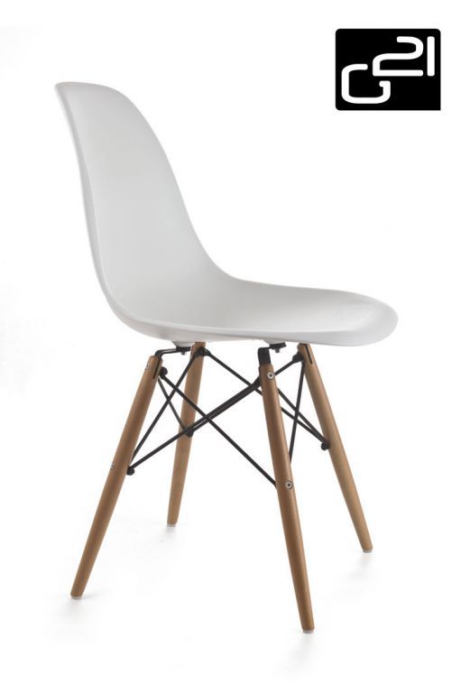 G21 Timber White Designová židle - Kokiskashop.cz