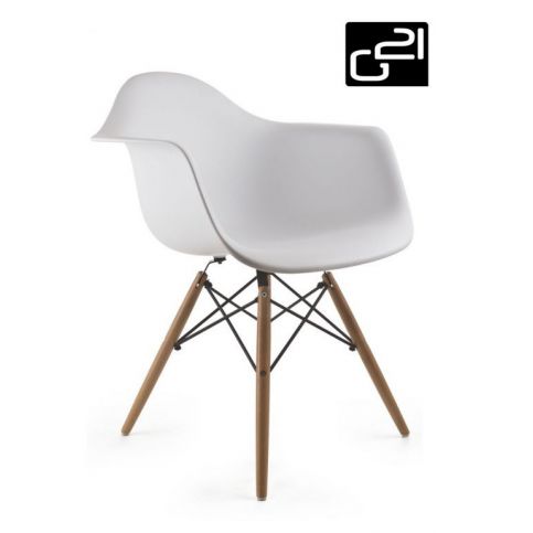 OEM P51732 Designová židle G21 Lumber White - T-zboží.cz