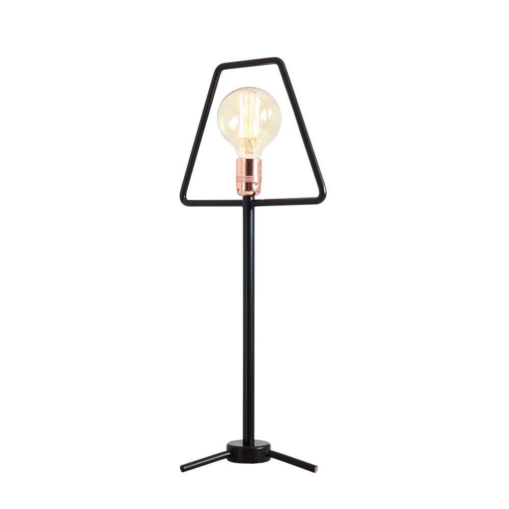 Nordic Design Černá kovová stolní lampa Jolita - Bonami.cz
