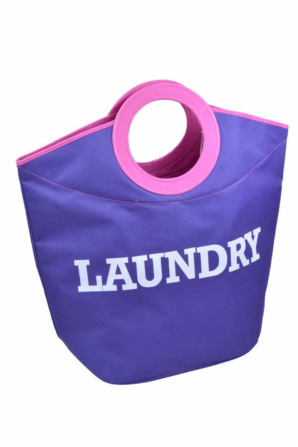 Vingo Textilní koš na prádlo LAUNDRY lila - Vingo