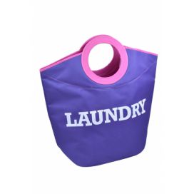 Vingo Textilní koš na prádlo LAUNDRY lila