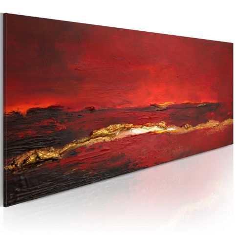 Ručně malovaný obraz - Redness of the ocean - 100x40 - 4wall.cz