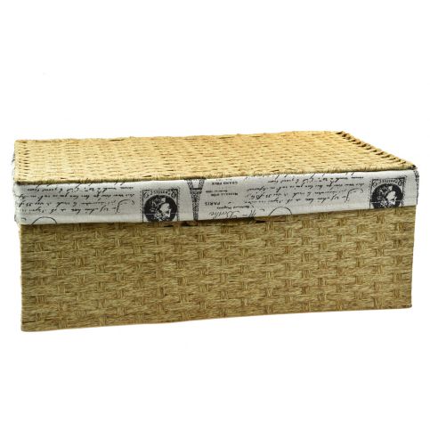 Vingo Úložný box s víkem s látkou PARIS rozměry boxu (cm): 36x24, v. 13 - Vingo
