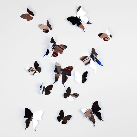 Trojrozměrné samolepky motýlků Walplus 3D Butterflies - Bonami.cz