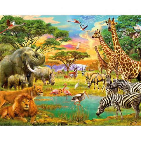 Tapeta African Animals 254x366 cm - Vivre.cz