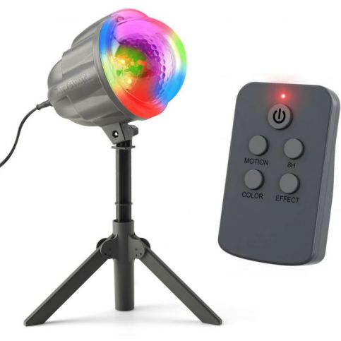 OEM AT53750 Vánoční laserový projektor - zelená/červená 8 efektů - 20 x 20 m s časovačem - T-zboží.cz