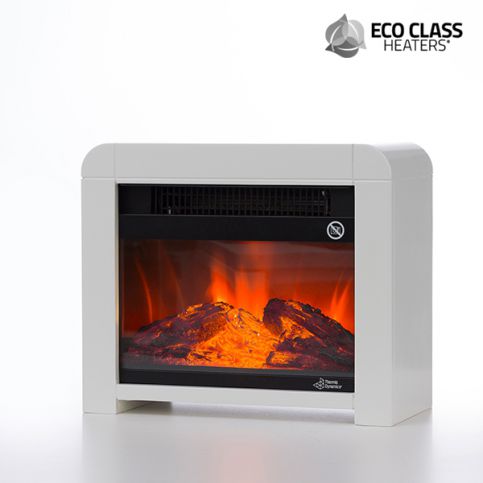 Eco Class Heaters Elektrický slídový krb 1200 w (bílý) (53098) - aaaHome.cz