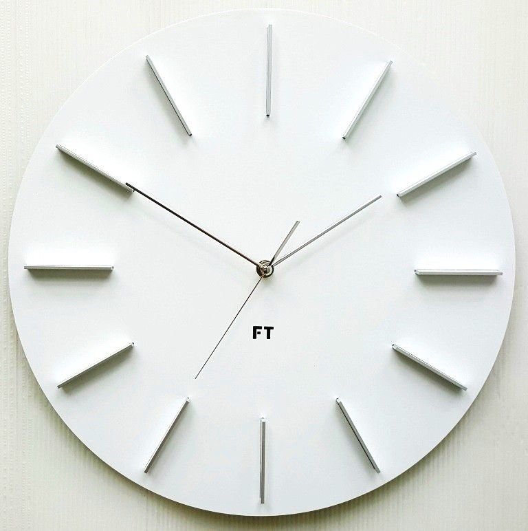 Designové nástěnné hodiny Future Time FT2010WH Round white 40cm - alza.cz