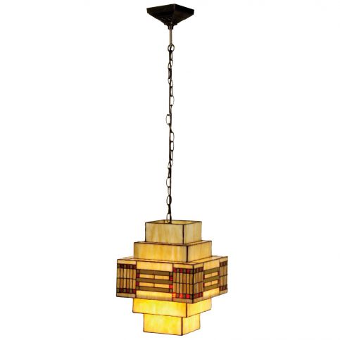 Tiffany závěsný lustr Cube (30*30*144 cm výška) (41721) - aaaHome.cz