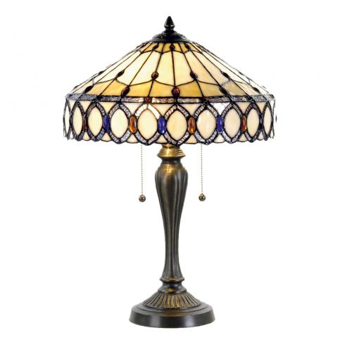 Tiffany stolní lampa Drahokam ( Ø 40*58 cm výška) (41716) - aaaHome.cz
