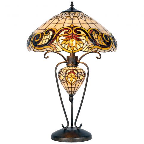 Tiffany stolní lampa Oaza (Ø 46*76 cm výška) (41712) - aaaHome.cz