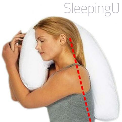 Rohlíkový polštář Sleeping U pro spánek na boku (81569) - aaaHome.cz