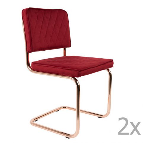 Sada 2 červených židlí Zuiver Diamond - Bonami.cz