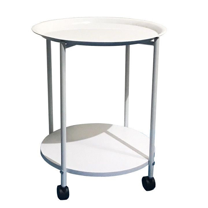 Tempo Kondela Příruční stolek s kolečky DERIN - bílá - ATAN Nábytek