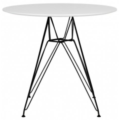 Designový jídelní stůl DSR 70 cm, bílá (RAL 9005)  kh:372 Culty Gold - Designovynabytek.cz