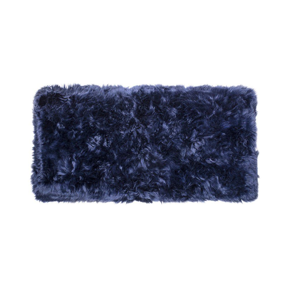 Tmavě modrý koberec z ovčí kožešiny Royal Dream Zealand Natur, 70 x 140 cm - Bonami.cz