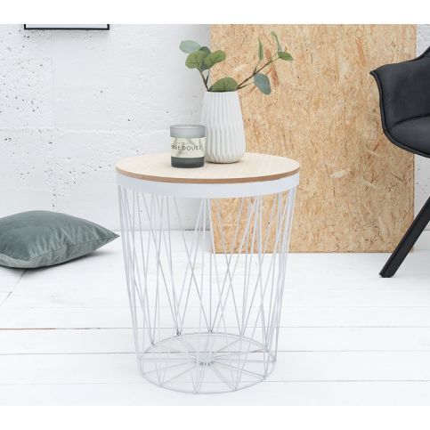 INV Odkládací stolek Marely bílý - Design4life