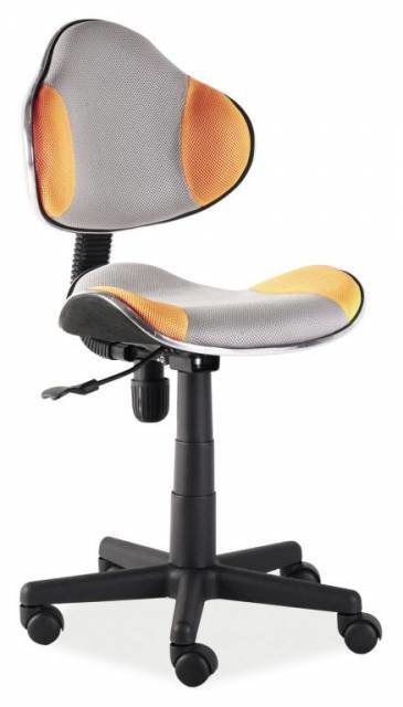 Dětská židle Q-G2 | oranžovo-šedá - Favi.cz