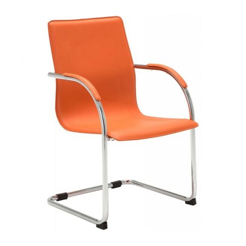 Konferenční židle Melisa, oranžová - výprodej Scsv:1029201 DMQ+ - Designovynabytek.cz