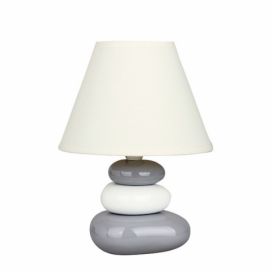 Rabalux 4948 SALEM - Keramická lampička na noční stolek s krémovým textilním stínidlem, 1x E14