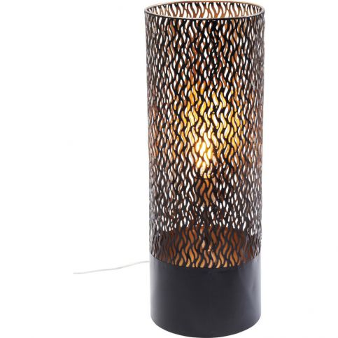 Černá stojací lampa Kare Design Flame, výška 65 cm - Bonami.cz